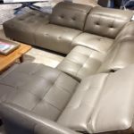 estro milano new triumph IS568 sectional showroom with seat reclined