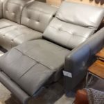 estro milano new triumph IS568 sectional showroom with seat reclined