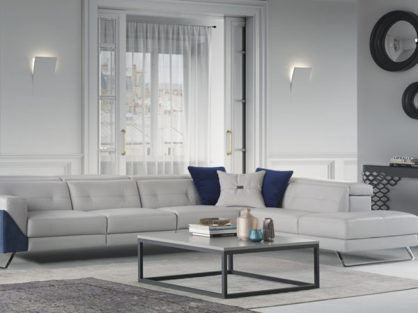 Estro Milano EDITH XL Power Sofa Moon Grey