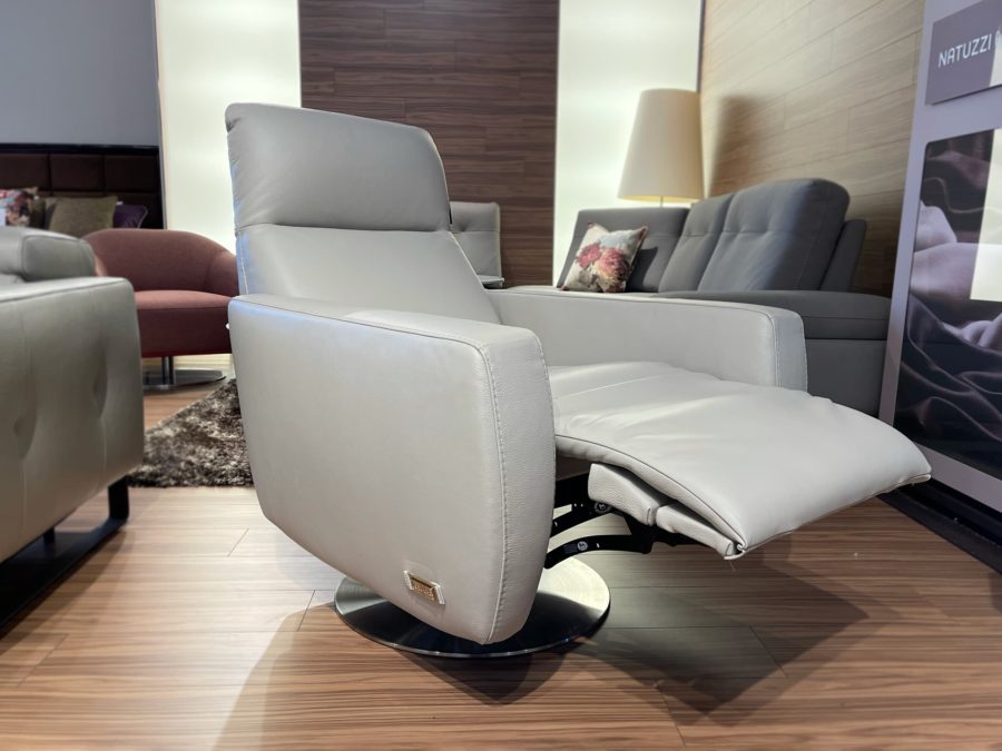 Estro Milano Gaia Recliner Pearl Grey - Image 4