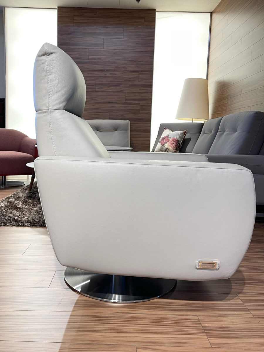 Estro Milano Gaia Recliner Pearl Grey - Image 5