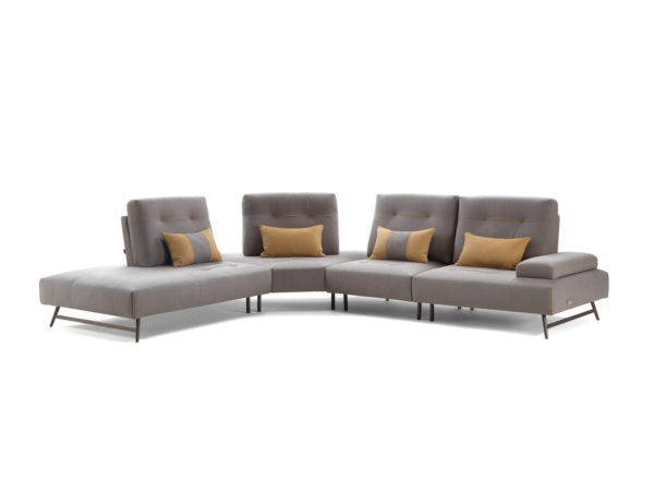 Estro Milano Manhattan L Sectional Dove
