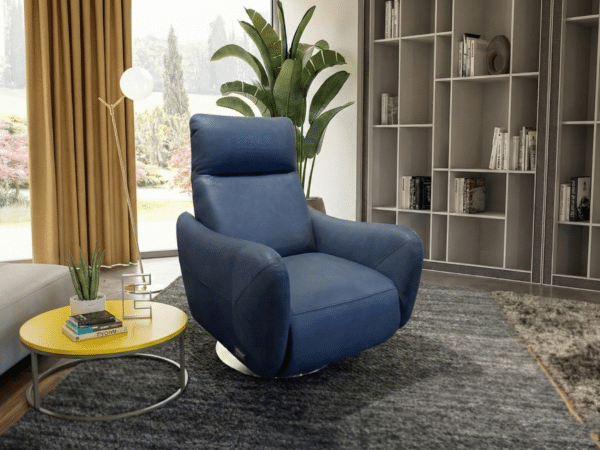 Estro Milano Rebecca IS436 recliner in Blue leather