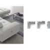 Estro Milano Spazio L Sectional Dash White - Image 2