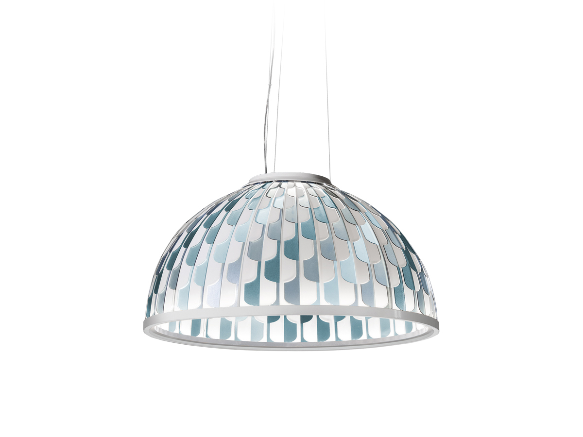 logica Vochtig Bedrijfsomschrijving Slamp Dome Suspension Lamp Large Blue - Furnitalia | Contemporary Italian  Furniture Showroom