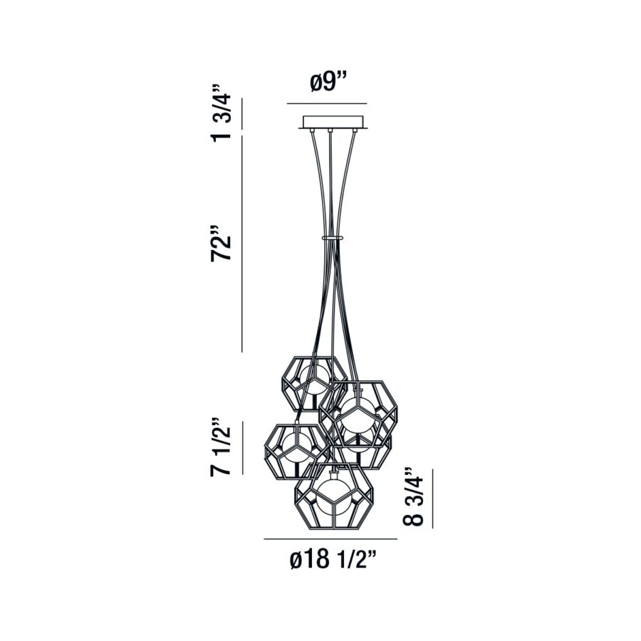Eurofase Norway 19'' Round Chandelier - Image 7