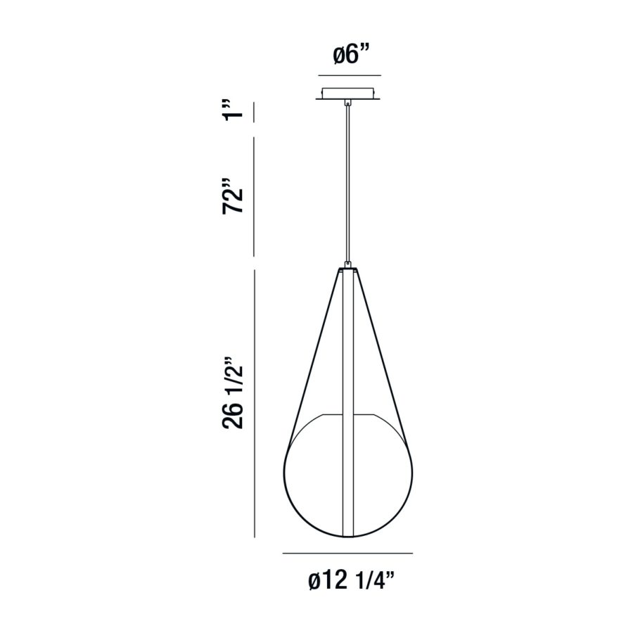 Eurofase Rosemount 1LT Pendant Smoke - Image 9