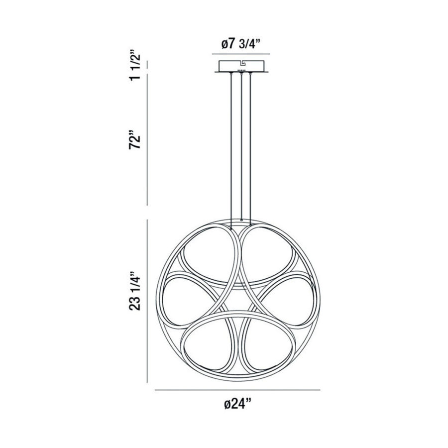 Eurofase Glenview 24'' Pendant - Image 3