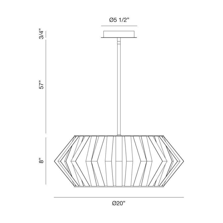 Eurofase Bevelo 5 Light Chandelier - Image 5