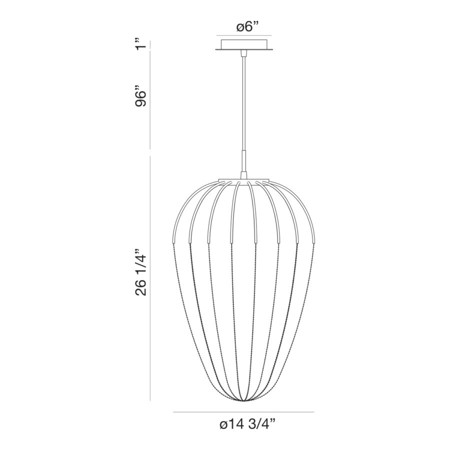 Eurofase Frusta 3LT LED Pendant Black - Image 2