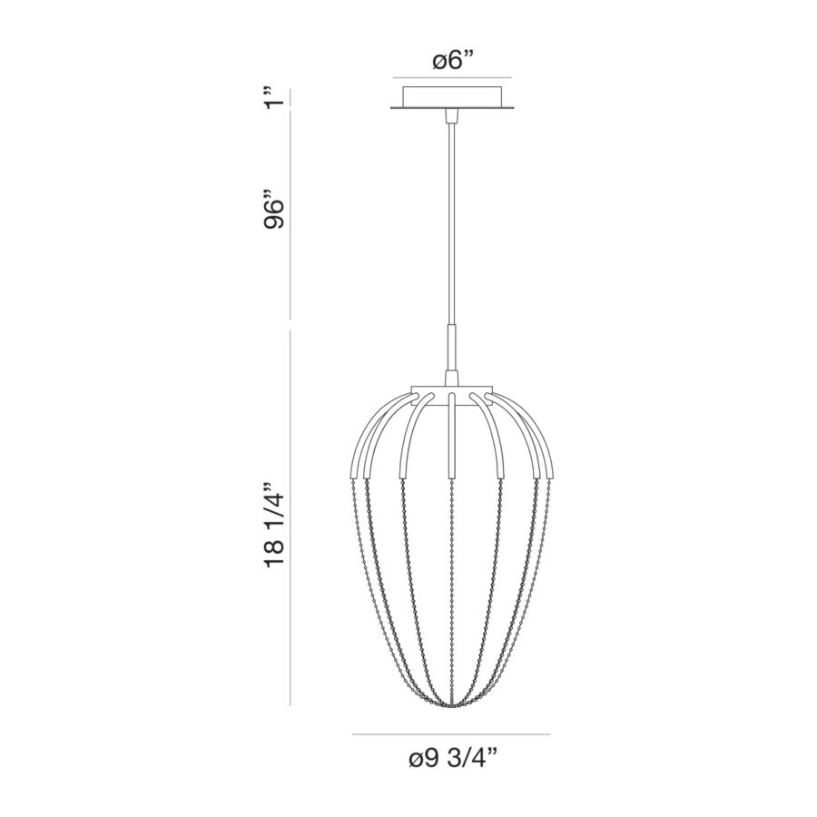 Eurofase Frusta 1LT LED Pendant Gold - Image 5