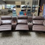 natuzzi editions giulivo c115 media sofa reclined front view
