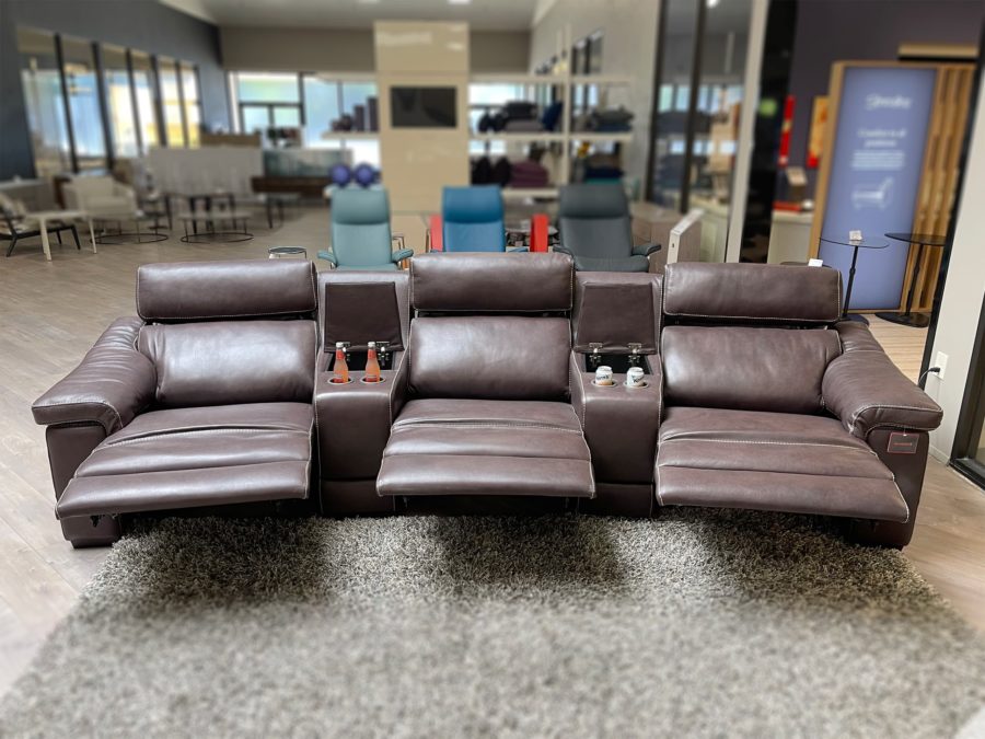 Media sofa top recliner