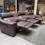 natuzzi editions giulivo c115 media sofa reclined side view