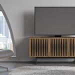 Elements 8777 Media Console Tempo Natural Walnut - Room View