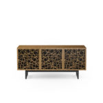 Elements Media Console 8777 BDI Ricochet Natural Walnut - front view