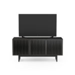 Elements 8777 Media Console Tempo Charcoal - front view with TV
