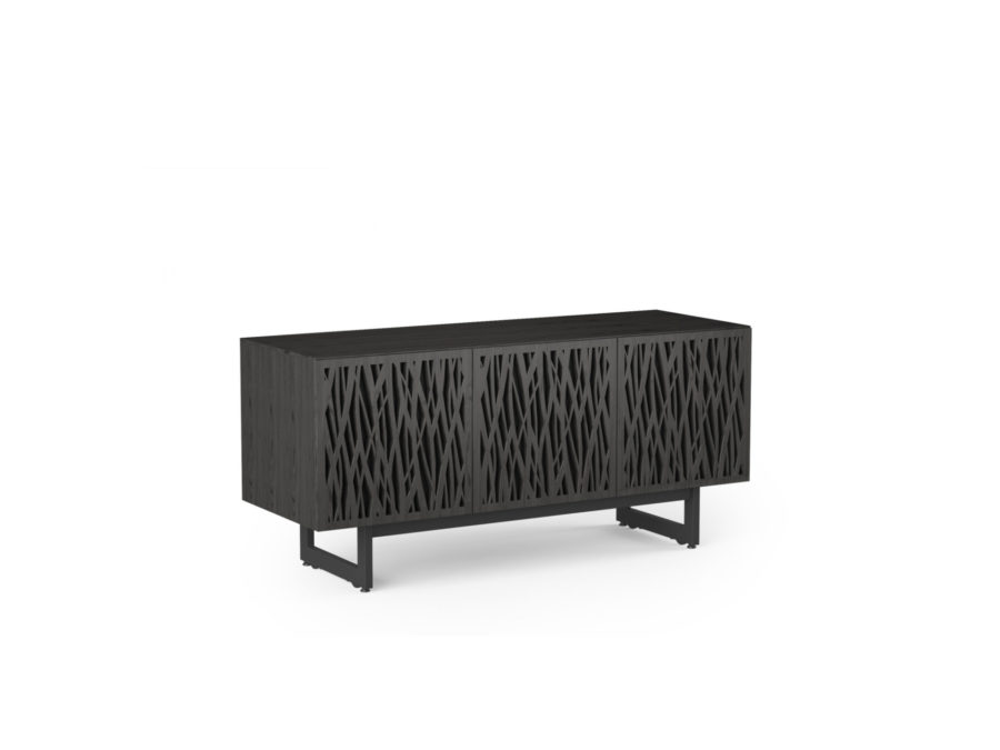 Elements 8777 Media Console Wheat Charcoal - side view