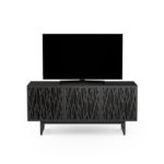 Elements 8777 Media Console Wheat Charcoal - front view with TV