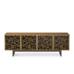 Elements 8779 Media Console Ricochet Natural Walnut - front view