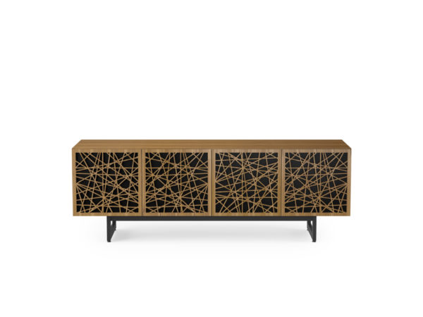 Elements 8779 Media Console Ricochet Natural Walnut - front view