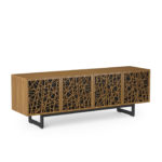 Elements 8779 Media Console Ricochet Natural Walnut - side view