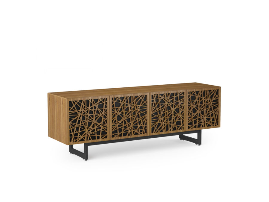Elements 8779 Media Console Ricochet Natural Walnut - side view