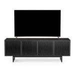 Elements 8779 Media Console Tempo Charcoal - front view with TV