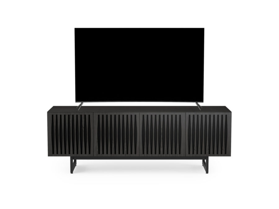 Elements 8779 Media Console Tempo Charcoal - front view with TV