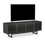 Elements 8779 Media Console Tempo Charcoal - side view with TV
