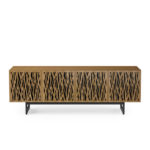 Elements 8779 Media Console Wheat Natural Walnut - front view