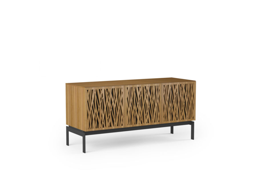 Elements Storage Console 8777 BDI Wheat Walnut - side view