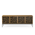 Elements 8779 Storage Console Ricochet Natural Walnut - front view