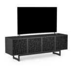 Elements 8779 Media Console Ricochet Charcoal - side view with TV