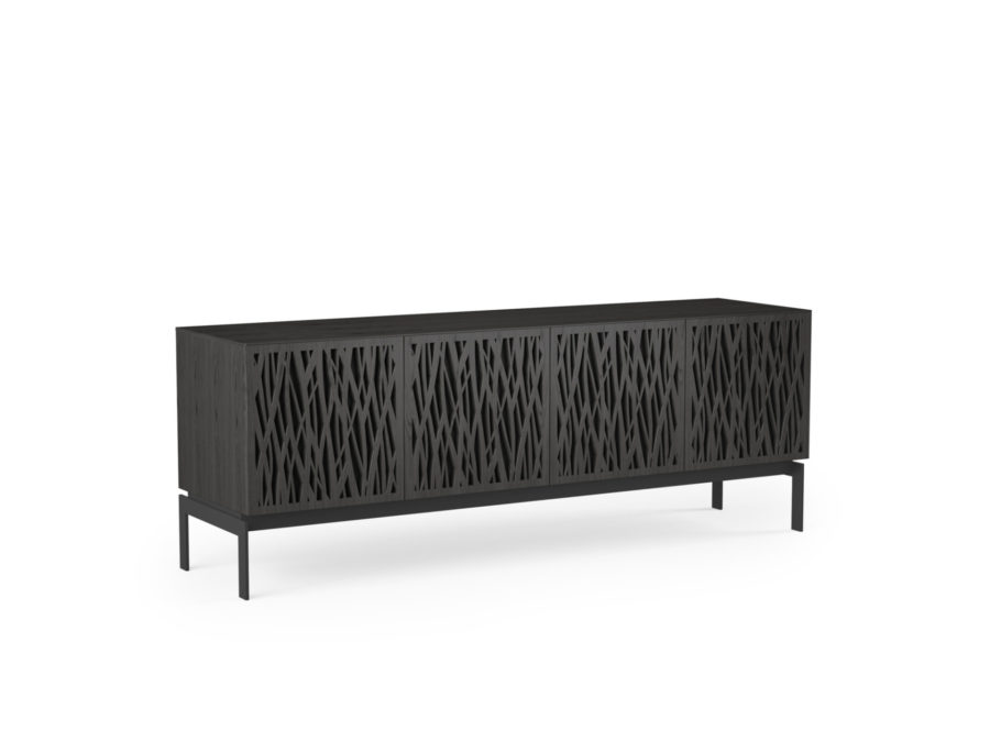 Elements 8779 Storage Console Wheat Charcoal - side view