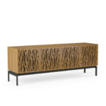 Elements 8779 Storage Console Wheat Natural Walnut - side view