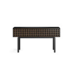 Interval 61 Media Console 7246 BDI Ebonized Ash / Natural Walnut - front view