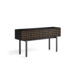 Interval 61 Media Console 7246 BDI Ebonized Ash / Natural Walnut - side view