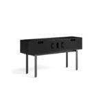 Interval 61 Media Console 7246 BDI Ebonized Ash / Natural Walnut - rear view