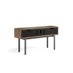 Interval 61 Media Console 7246 BDI Natural Walnut - rear view