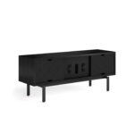 Interval 66 Media Cabinet 7247 BDI Ebonized Ash / Natural Walnut - rear view