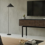 Interval 7246 61 inch modern Media Console BDI Furniture Ebonized Ash