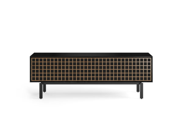 Interval 78 Media Console 7249 BDI Ebonized Ash / Natural Walnut - front view