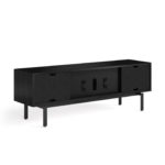 Interval 78 Media Console 7249 BDI Ebonized Ash / Natural Walnut - back view