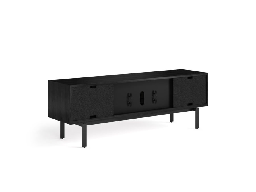 Interval 78 Media Console 7249 BDI Ebonized Ash / Natural Walnut - back view