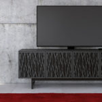 Elements 8779 Media Cabinet Wheat Charcoal - room view