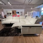 estro milano taylor IS531 sectional with recliners open showroom view