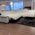 estro milano taylor IS531 sectional with recliners open showroom view 2