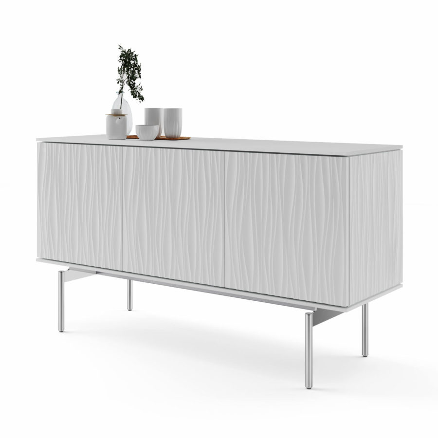 tanami triple credenza 7107 BDI storage cabinet satin white split-720-2