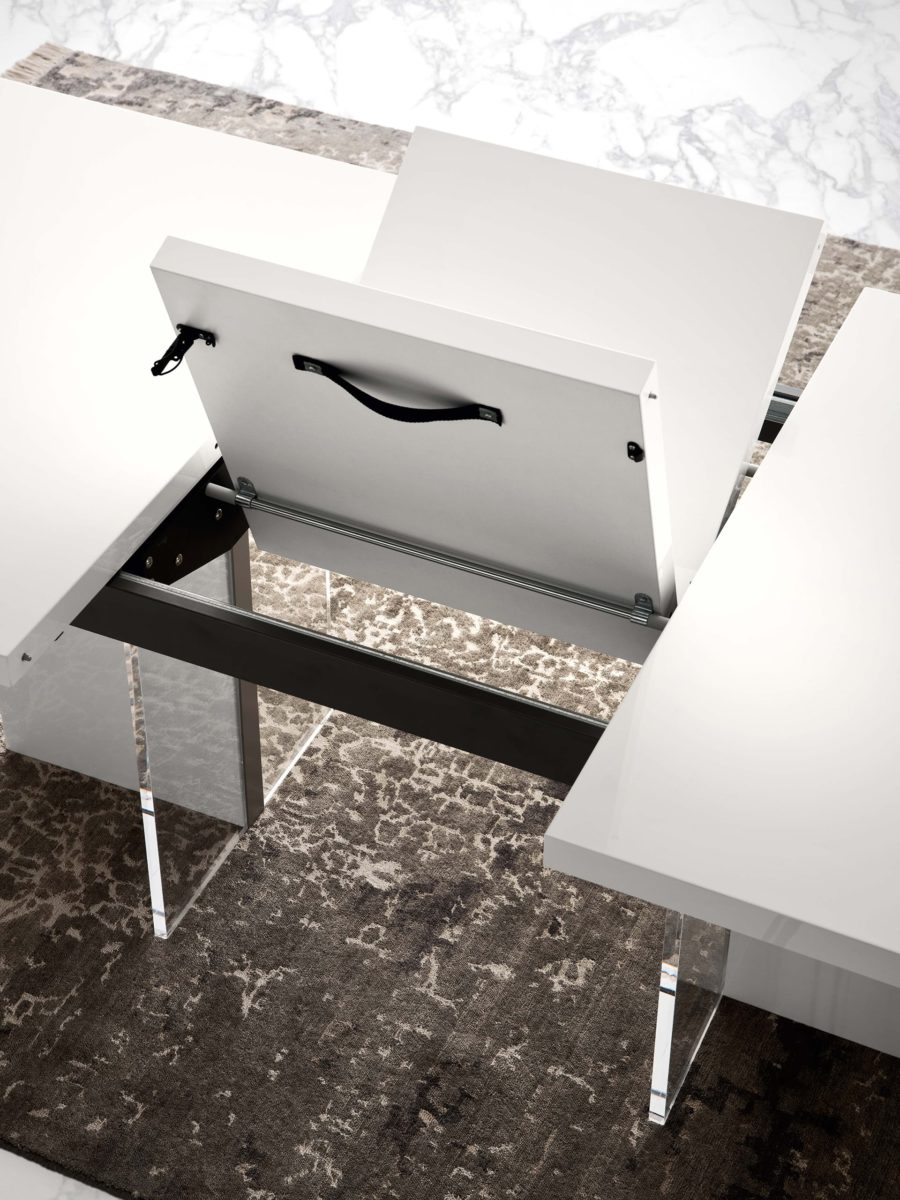 Alf Italia Artemide Dining Table Extenatable Mechanism Closeup 3